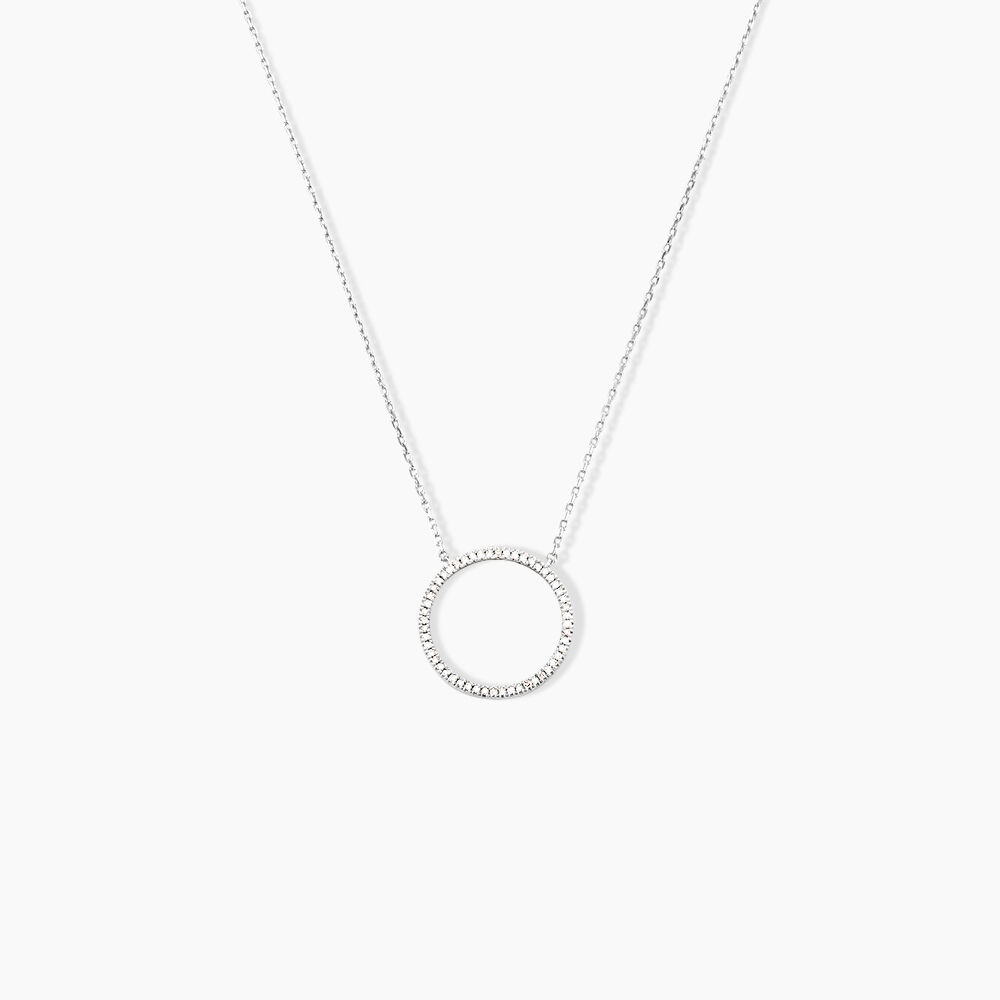 Collier Amene Or Blanc Diamant - Colliers avec pierres Femme | Marc Orian