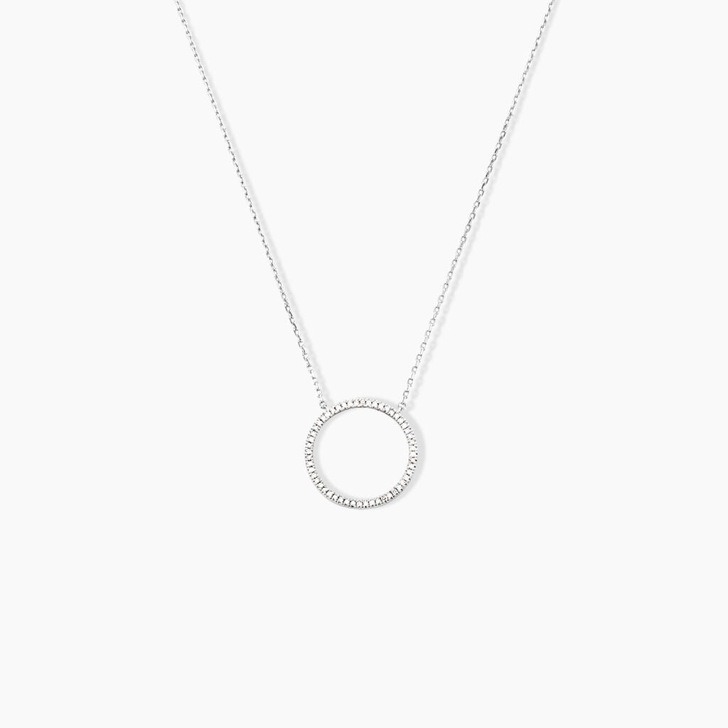 Collier Amene Or Blanc Diamant - Colliers avec pierres Femme | Marc Orian