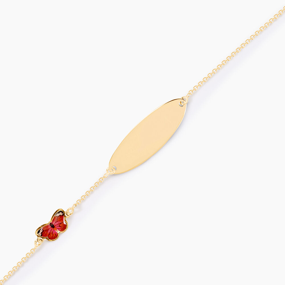 Bracelet Identit&eacute; Marcel Or Jaune - Gourmettes Enfant | Marc Orian