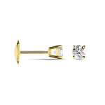 Boucles D'oreilles Puces Aphrodite Or Jaune Diamant - Puces Famille | Marc Orian