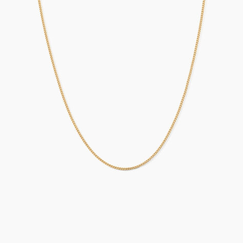 Chaîne Ixia Maille Gourmette Diamantee Or Jaune - Chaines Famille | Marc Orian