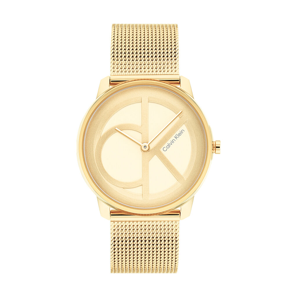 Montre Calvin Klein Iconic Mesh Champagne - Montres étanches Femme | Marc Orian