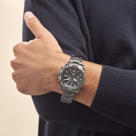 Montre Fossil 44mm Bronson Noir - Montres sport Homme | Marc Orian