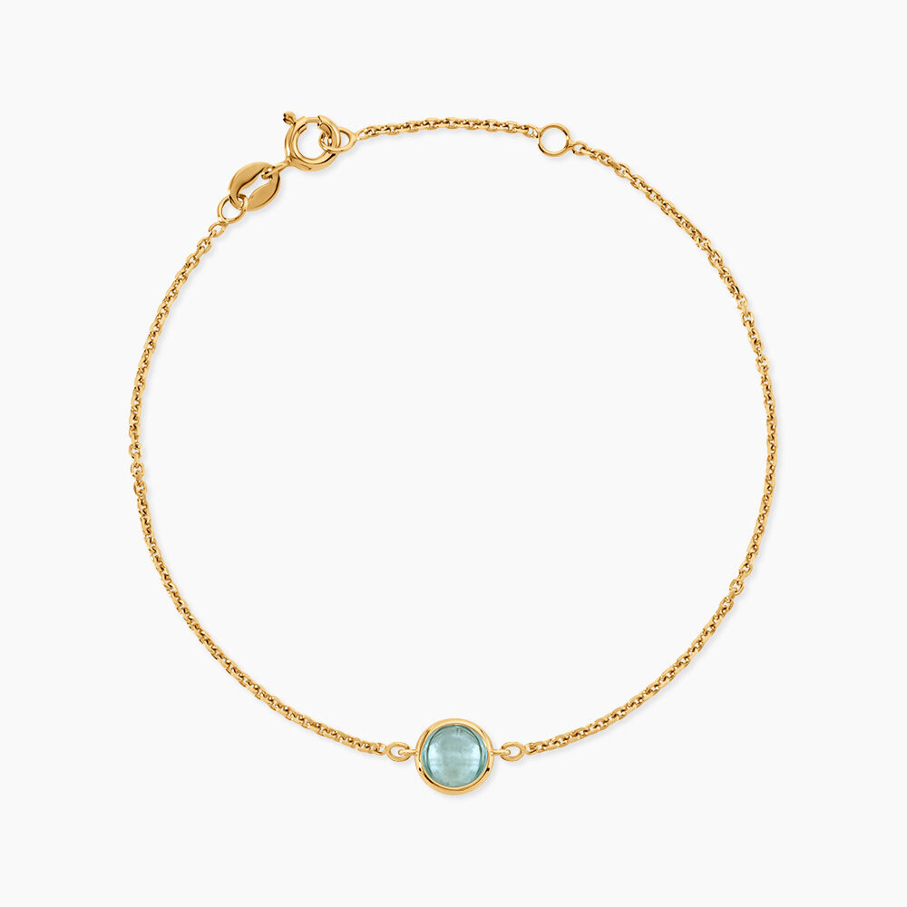 Bracelet Arenale Argent Dor&eacute; A L'Or 750/1000 Topaze - Bracelets fantaisie Femme | Marc Orian