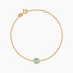 Bracelet Arenale Argent Dor&eacute; A L'Or 750/1000 Topaze - Bracelets fantaisie Femme | Marc Orian