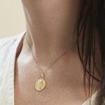 Medaille Or Jaune Vierge - Bijoux personnalis&eacute;s Famille | Marc Orian