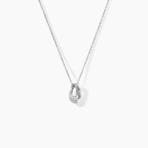 Collier Curve Argent Blanc - Colliers Femme | Marc Orian