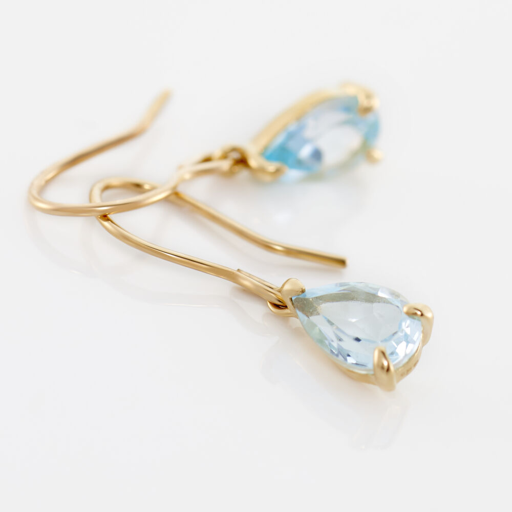 Boucles D'oreilles Pendantes Kalyne Or Jaune Topaze - Pendantes Femme | Marc Orian