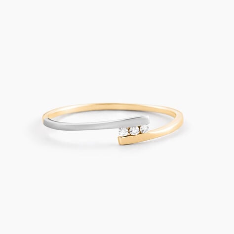 Bague Brooke Or Bicolore Diamant - Parures de mariage Femme | Marc Orian