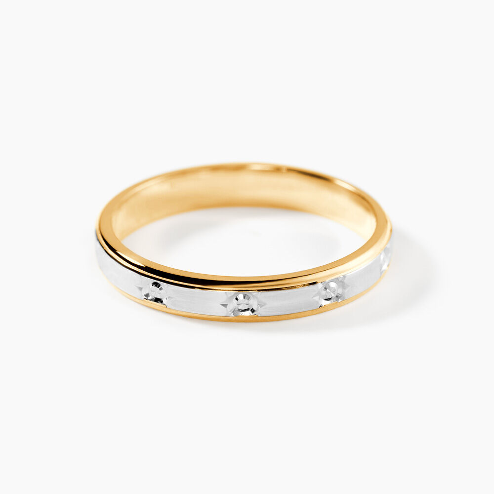 Alliance Madin Ruban Plat Or Bicolore - Alliances duo Unisex | Marc Orian