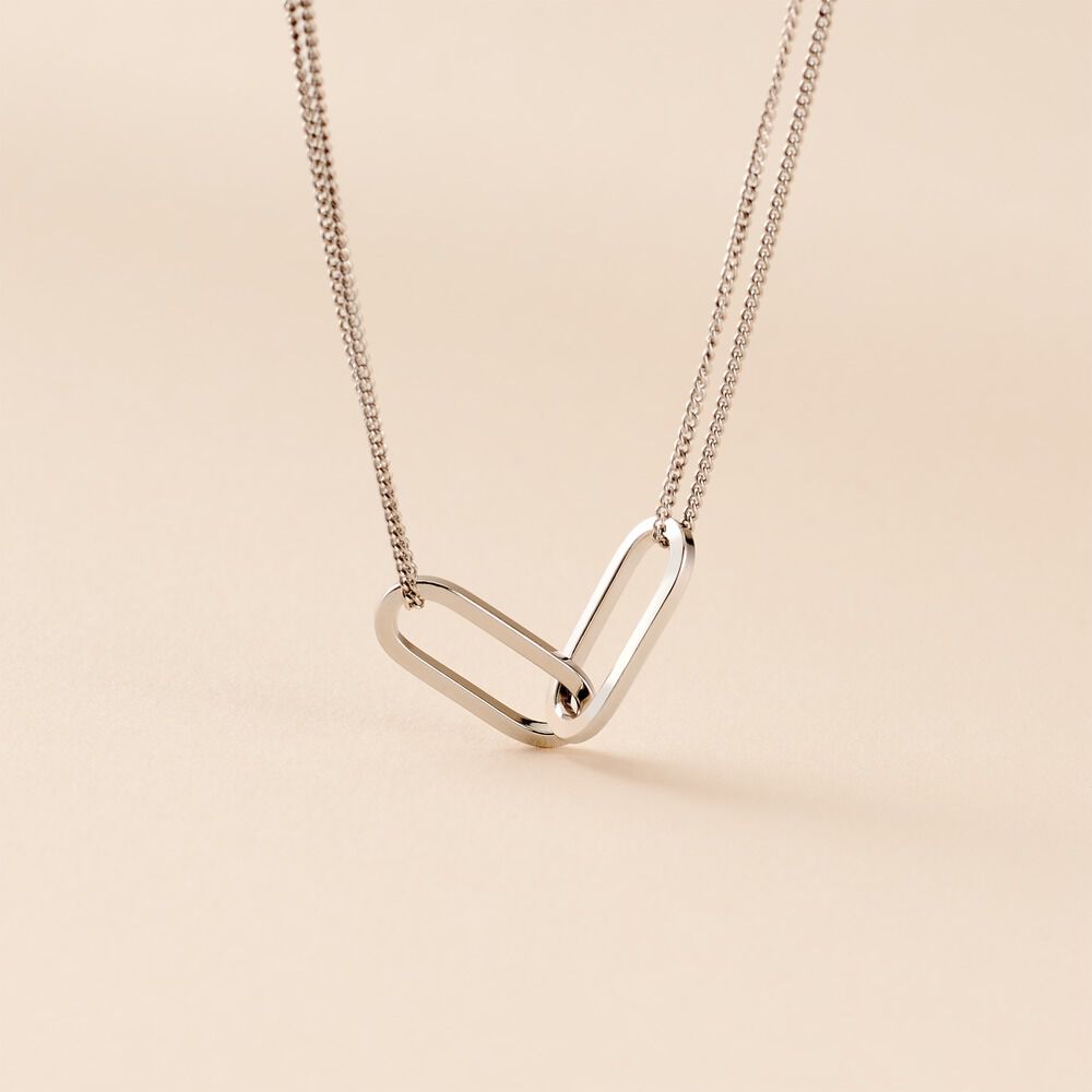 Collier Andrea Argent Blanc - Colliers fantaisie Femme | Marc Orian