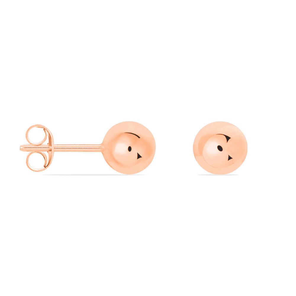 Boucles D'oreilles Puces Virgie Argent Rose - Puces Femme | Marc Orian