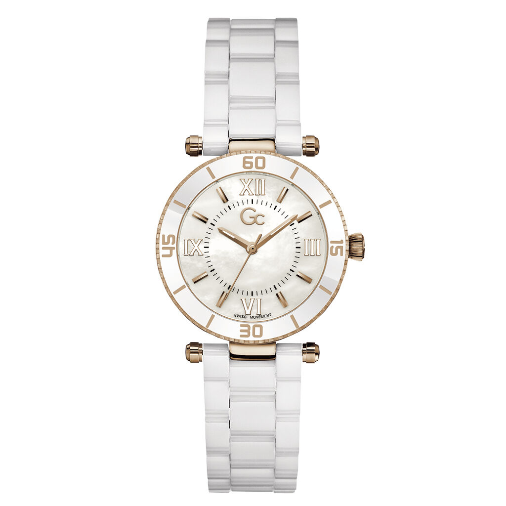 Montre Gc Muse Ceramic Nacre Blanche - Montres classiques Femme | Marc Orian
