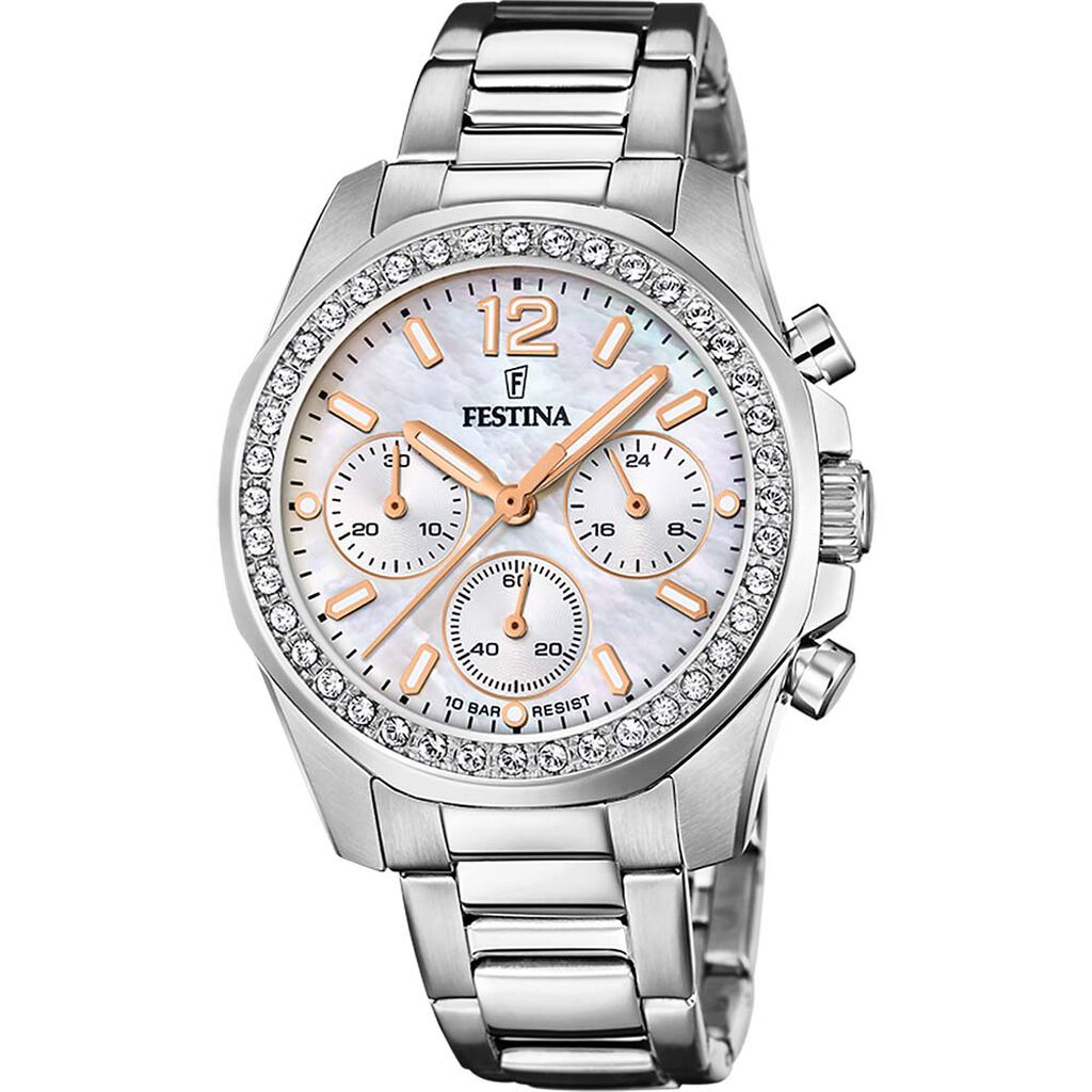 Montre Festina Boyfriend Nacr&eacute; - Montres &eacute;tanches Femme | Marc Orian
