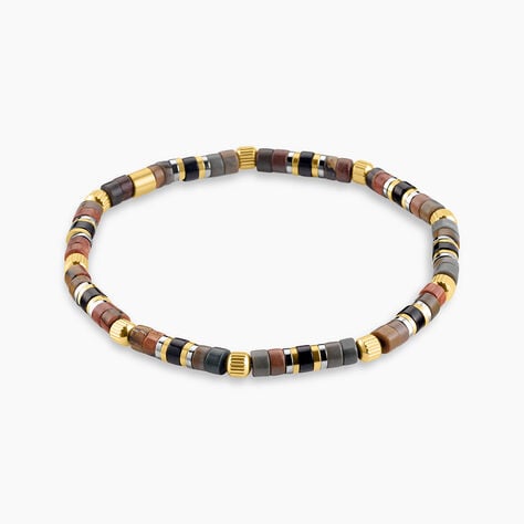 Bracelet Naturel Autres Tricolore Oeil De Tigre - Bracelets cha&icirc;nes Homme | Marc Orian