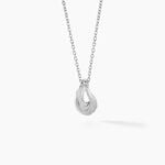 Collier Curve Argent Blanc - Colliers fantaisie Femme | Marc Orian