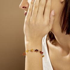 Bracelet Argent Blanc Helier Ambres - Bracelets fantaisie Femme | Marc Orian