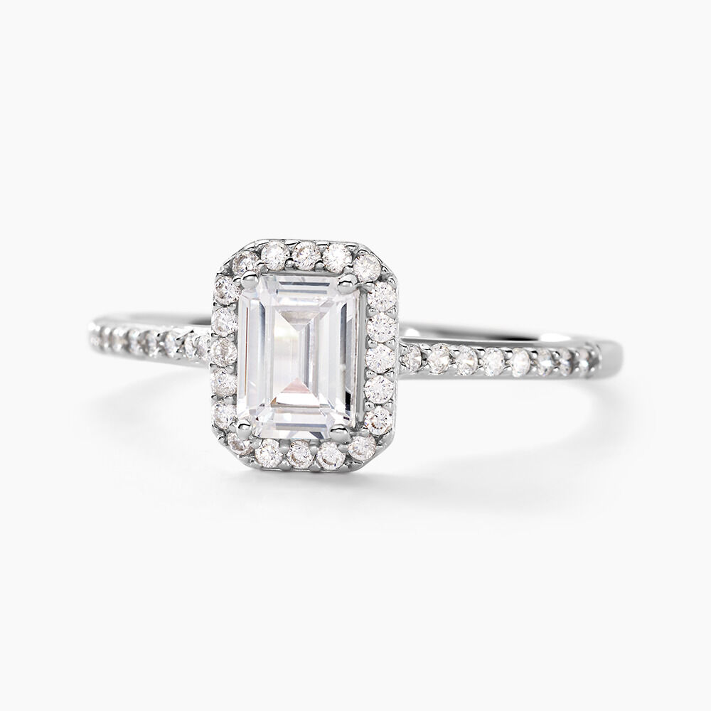 Bague Solitaire Cadmos Argent Blanc Oxyde De Zirconium - Solitaires Femme | Marc Orian