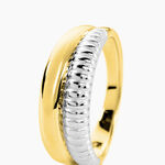 Bague Lara Argent Bicolore - Bijoux fantaisie Femme | Marc Orian