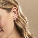 Boucles D'oreilles Puces Yoshie Argent Blanc - Puces Femme | Marc Orian