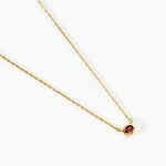 Collier Poem Argent Jaune Tourmaline - Colliers avec pierres Femme | Marc Orian