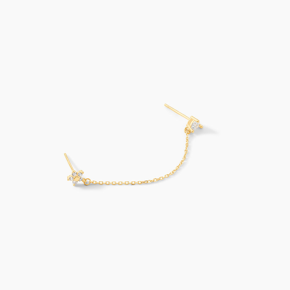 Bijou D'oreille Unitaire Candia Or Jaune Oxyde De Zirconium - Piercings d'oreilles Femme | Marc Orian