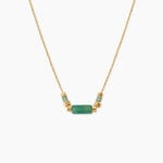 Collier Pierrine Argent Dor&eacute; A L'Or 750/1000 Aventurine - Colliers avec pierres Femme | Marc Orian