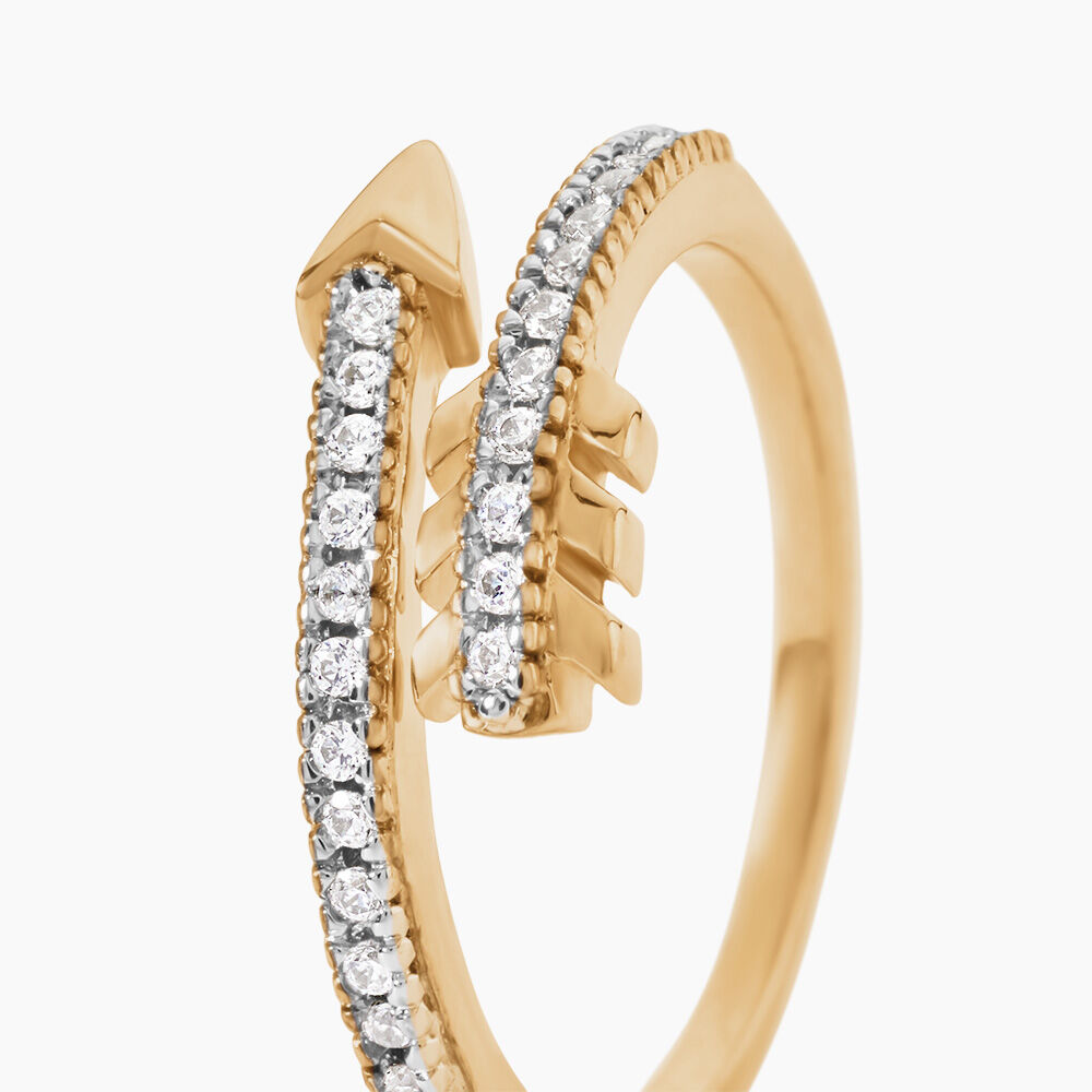 Bague Lidye Plaqu&eacute; Or Jaune Oxyde De Zirconium - Bijoux fantaisie Femme | Marc Orian