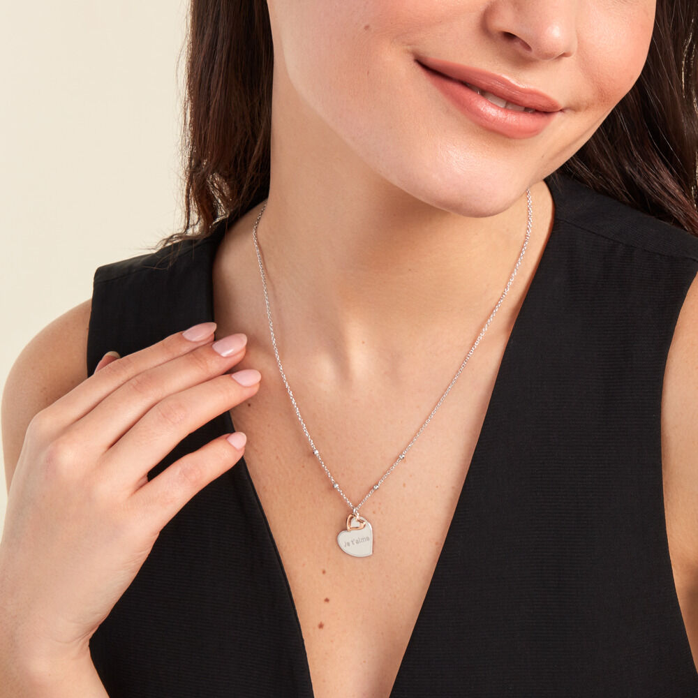 Collier Argent Bicolore Nura - Colliers Femme | Marc Orian