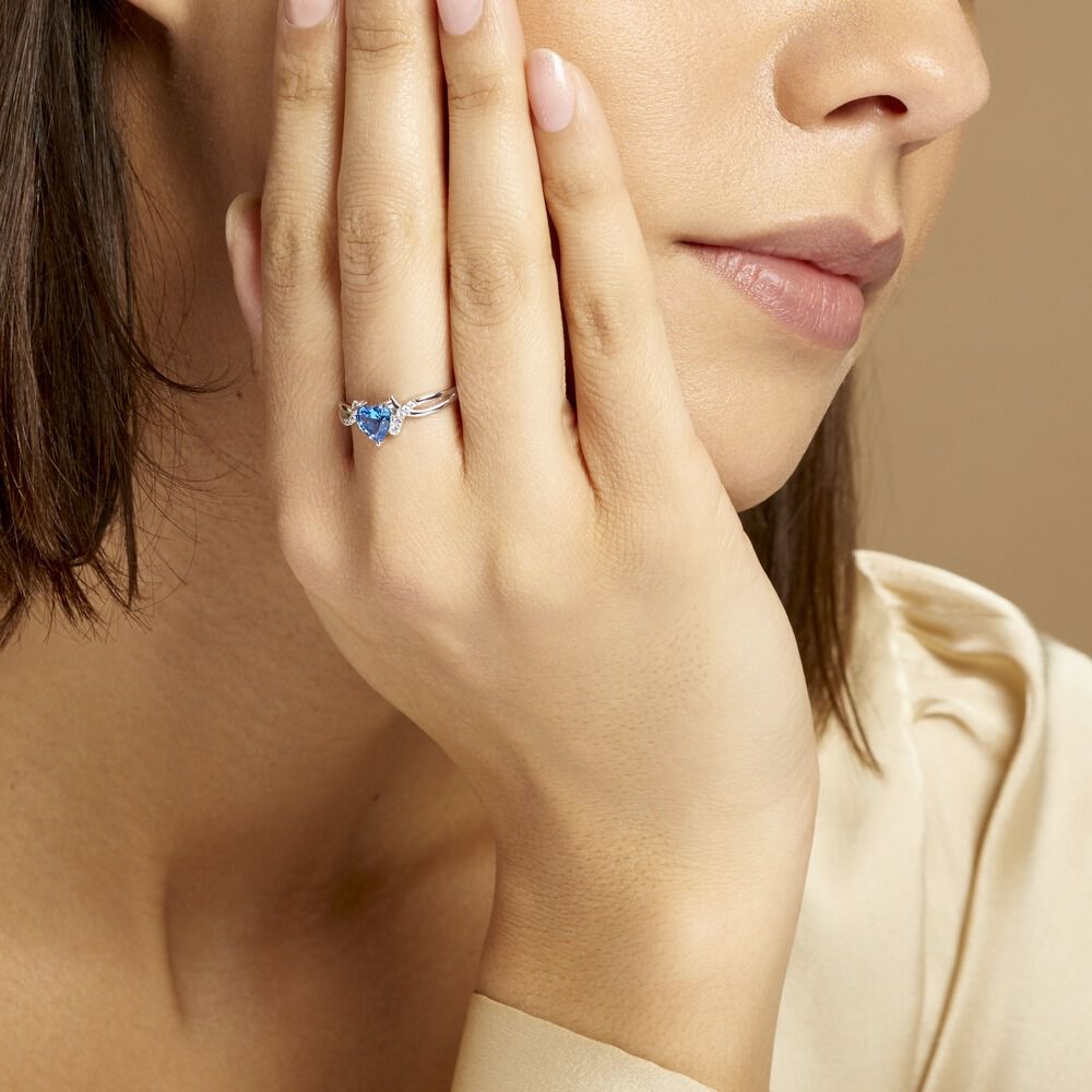 Bague Argent Blanc Avalon Oxyde De Zirconium - Solitaires Femme | Marc Orian