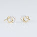 Boucles D'oreilles Puces Anne-maudae Double Coeurs Or Bicolore - Puces Femme | Marc Orian