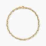 Bracelet Carlo Or Bicolore Maille Marine Ronde - Bracelets mailles Femme | Marc Orian