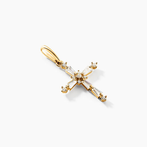 Pendentif Cystenian Or Jaune Oxyde De Zirconium - Pendentifs Femme | Marc Orian