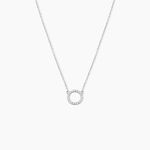 Collier Lim Or Blanc Oxyde De Zirconium - Colliers avec pierres Femme | Marc Orian
