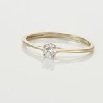 Bague Solitaire Or Jaune Solenia Diamant - Parures de mariage Femme | Marc Orian