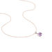 Collier Or Rose Amethyste Et Diamant - Colliers avec pierres Femme | Marc Orian