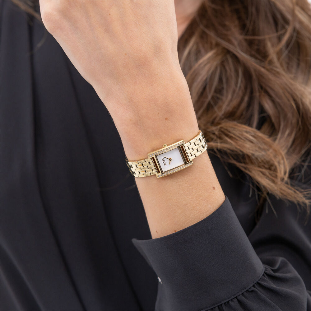 Montre Boss Lucy Precious Blanc - Montres Femme | Marc Orian