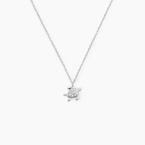 Collier Desert Argent Blanc Oxyde De Zirconium - Colliers avec pierres Femme | Marc Orian