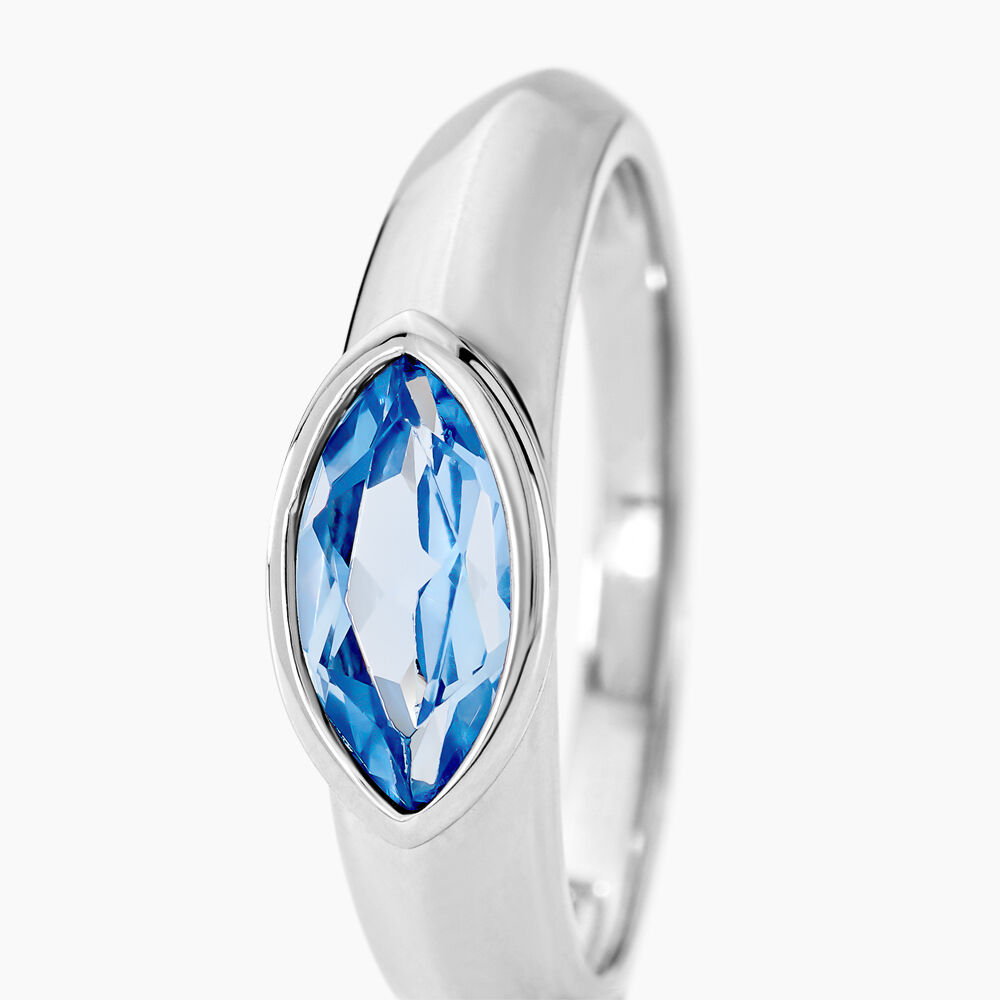 Bague Duchesse Argent Blanc Oxyde De Zirconium - Solitaires Femme | Marc Orian