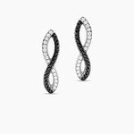 Boucles D'oreilles Argent Blanc Prudentia Oxyde De Zirconium - Puces Femme | Marc Orian