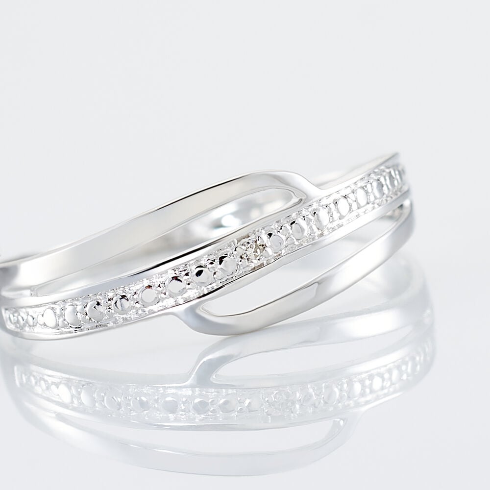 Bague Solena Or Blanc Diamant - Parures de mariage Femme | Marc Orian