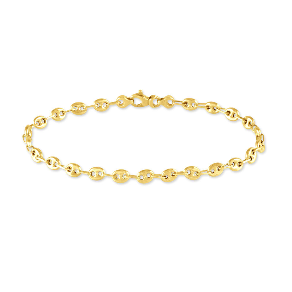 Bracelet Dami Maille Grain De Cafe Or Jaune - Bracelets mailles Femme | Marc Orian