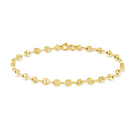 Bracelet Dami Maille Grain De Cafe Or Jaune - Bracelets mailles Femme | Marc Orian