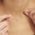 Collier Or Blanc Tresha Diamants - Colliers avec pierres Femme | Marc Orian