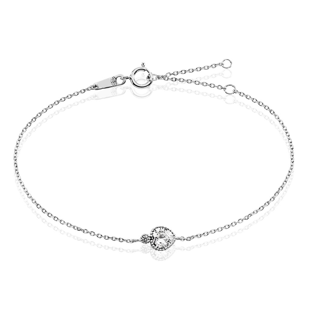 Bracelet Shannon Argent Blanc Oxyde De Zirconium - Bracelets fantaisie Femme | Marc Orian