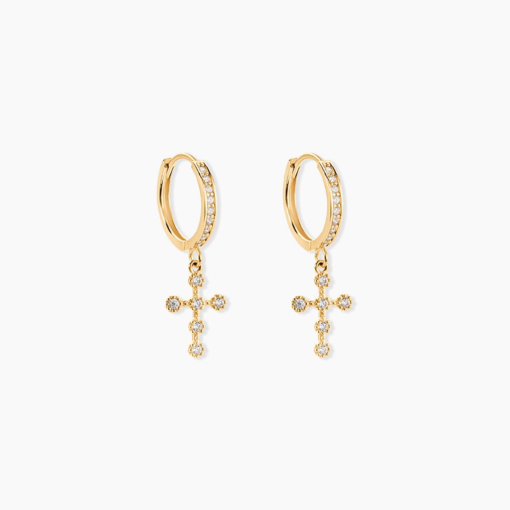 Cr&eacute;oles Royle Or Jaune Oxyde De Zirconium - Cr&eacute;oles Femme | Marc Orian