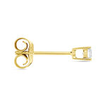 Boucle D'oreille Puce Unitaire Victoria Or Jaune Diamant - Puces Famille | Marc Orian