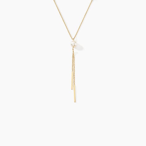 Collier Salman Or Jaune Perle De Culture - Colliers avec pierres Femme | Marc Orian