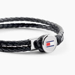 Bracelet Tommy Hilfiger Bruce Cuir De Veau Noir - Bracelets cuir Homme | Marc Orian