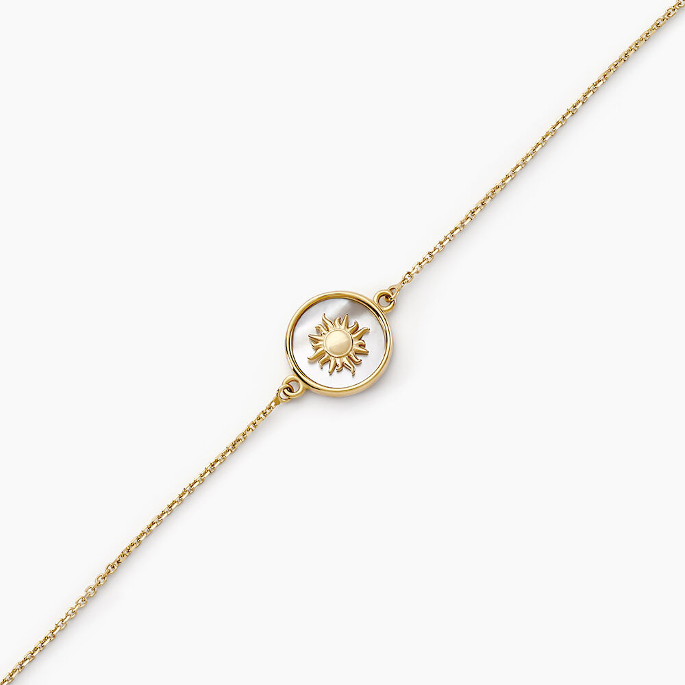 Bracelet Soleil Eternel Or Jaune Nacre - Bracelets chaînes Femme | Marc Orian